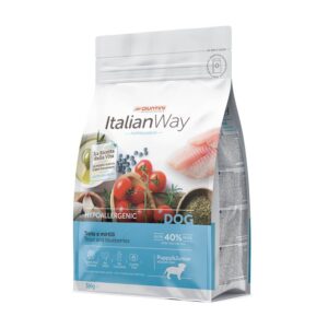 Italian Way DOG Hypoallergenic MEDIUM/MAXI Puppy & Junior Trota e Mirtilli - 3 kg