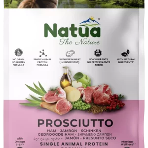 Natua Cat DRY LINE Sterilised Adult al Prosciutto - 1,5 kg