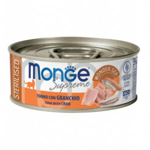 Monge  Supreme Sterilised Tonno con Granchio - 80 gr