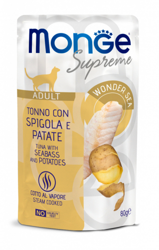 Monge Supreme Adult Tonno con Spigola e Patate - 80 gr