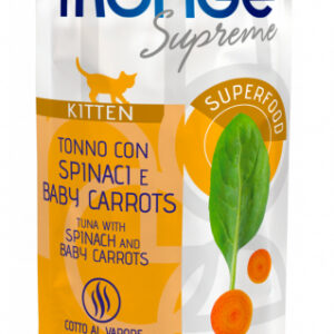 Monge Supreme Kitten Tonno con Spinaci e Baby Carrots - 80 gr