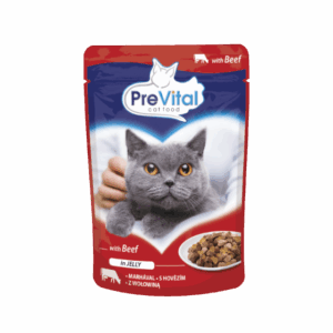 PreVital Cat Adult Pouch in Jelly con Manzo - 100 gr
