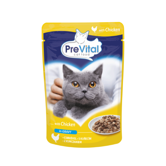 PreVital Cat Adult Pouch in Salsa con Pollo - 100 gr