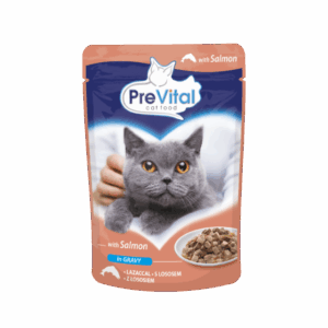 PreVital Cat Adult Pouch in Salsa con Salmone - 100 gr