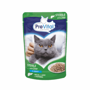 PreVital Cat Sterilised Adult Pouch in Salsa con Fegato - 100 gr