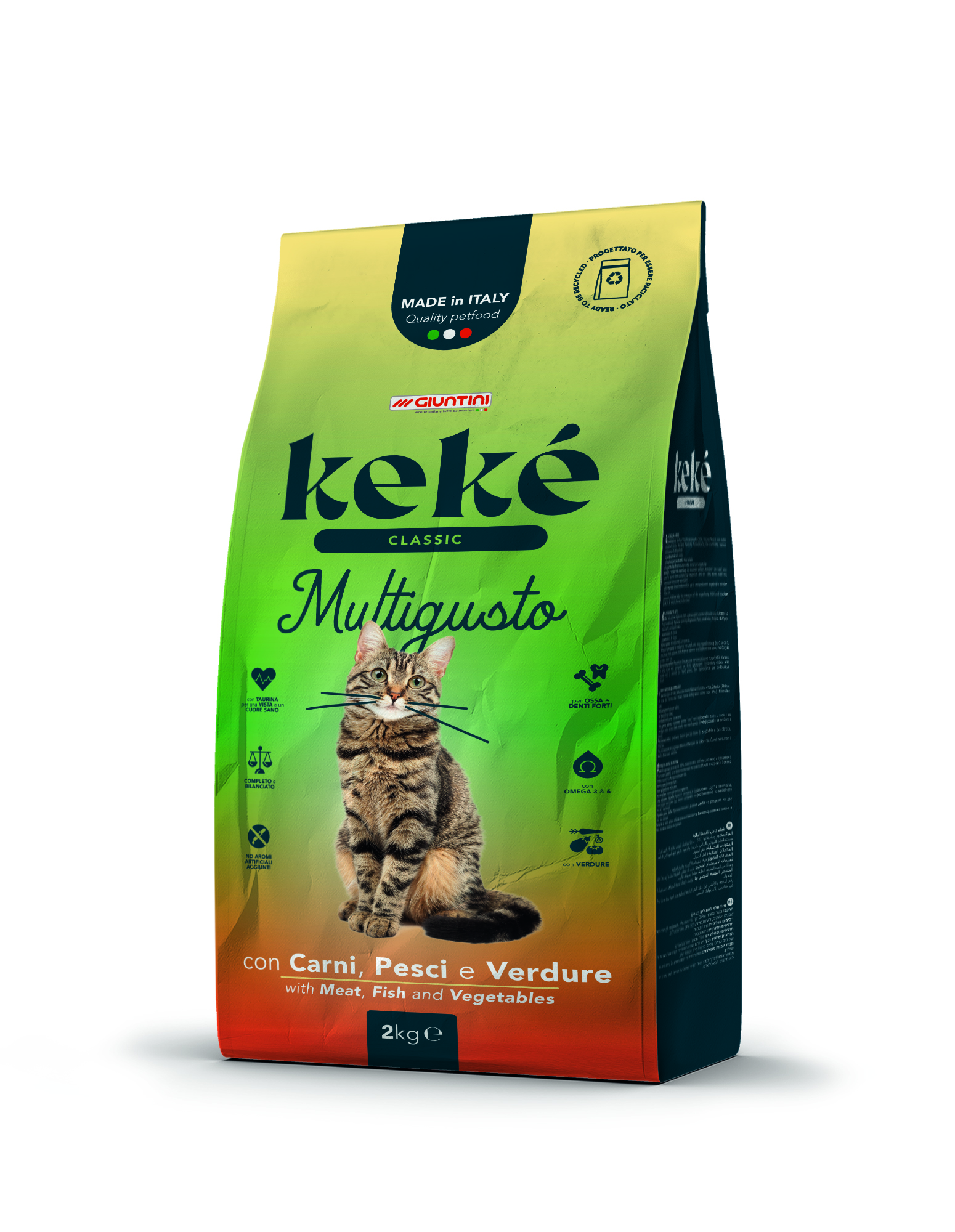 Keké Classic Adult Multigusto con Carni, Pesci e Verdure - 2 kg