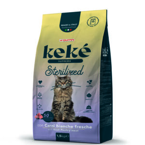 Keké Supreme Sterilized Adult con Carni Bianche Fresche - 1,5 kg