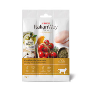Italian Way CAT Sticks Hypoallergenic Carni Bianche e Curcuma - 15 gr