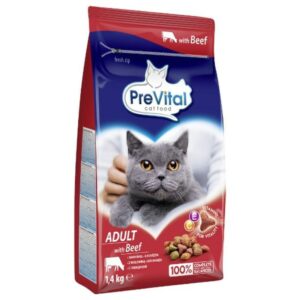 PreVital Cat Adult con Manzo - 1,4 kg