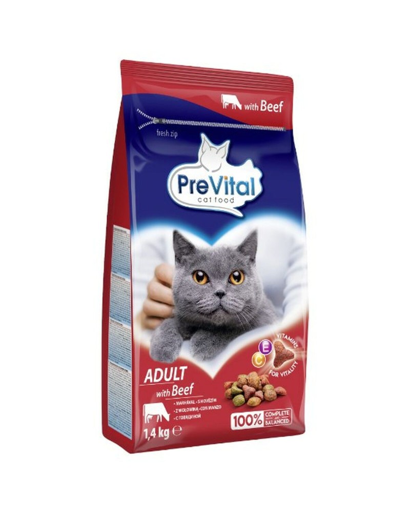 PreVital Cat Adult con Manzo - 1,4 kg