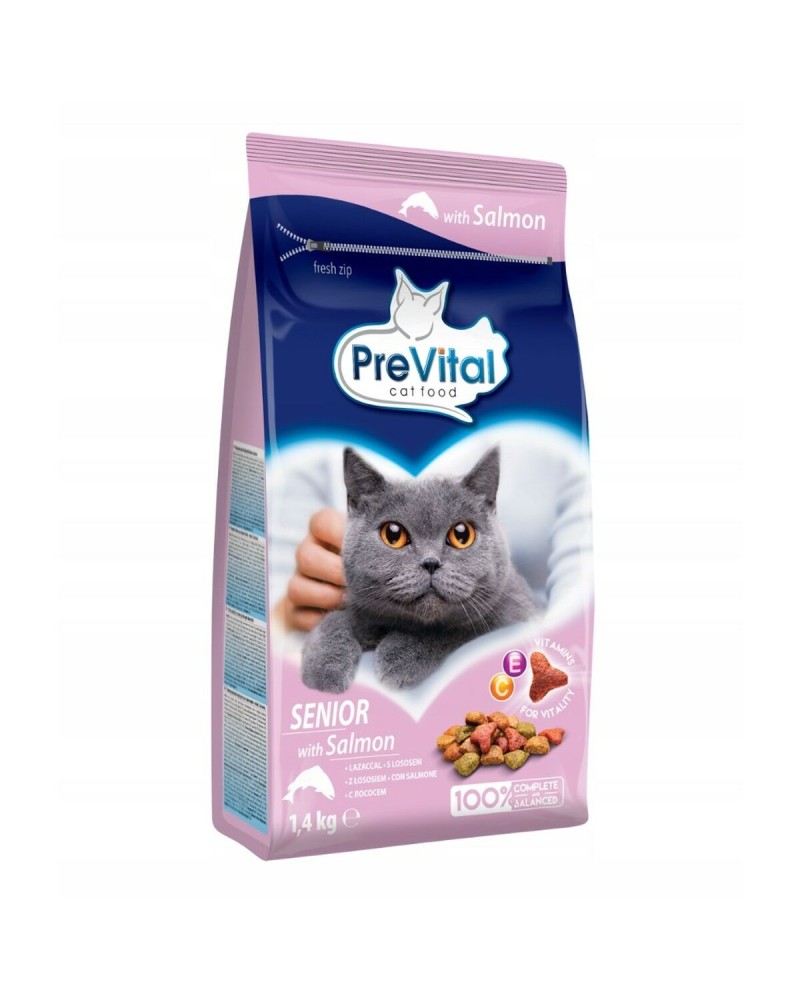 PreVital Cat Senior con Salmone - 1,4 kg