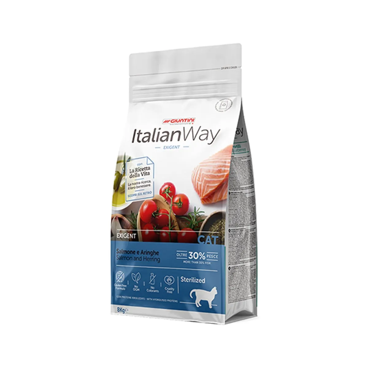 ITALIAN WAY Sterilized Exigent - Salmone e Aringhe 8 kg