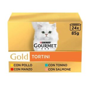 Gourmet Gold - Tortini Multipack 24x85 - Pollo/Manzo/Tonno/Salmone