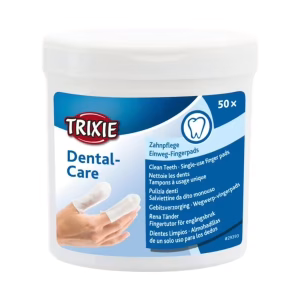 TRIXIE Dental Care - Salviettine Pulizia Dentale Monouso 50 pz