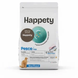 HAPPETY Cat Sterilized Pesce 1,5 kg