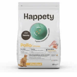 HAPPETY Cat Sterilizzed Pollo 1,5 kg