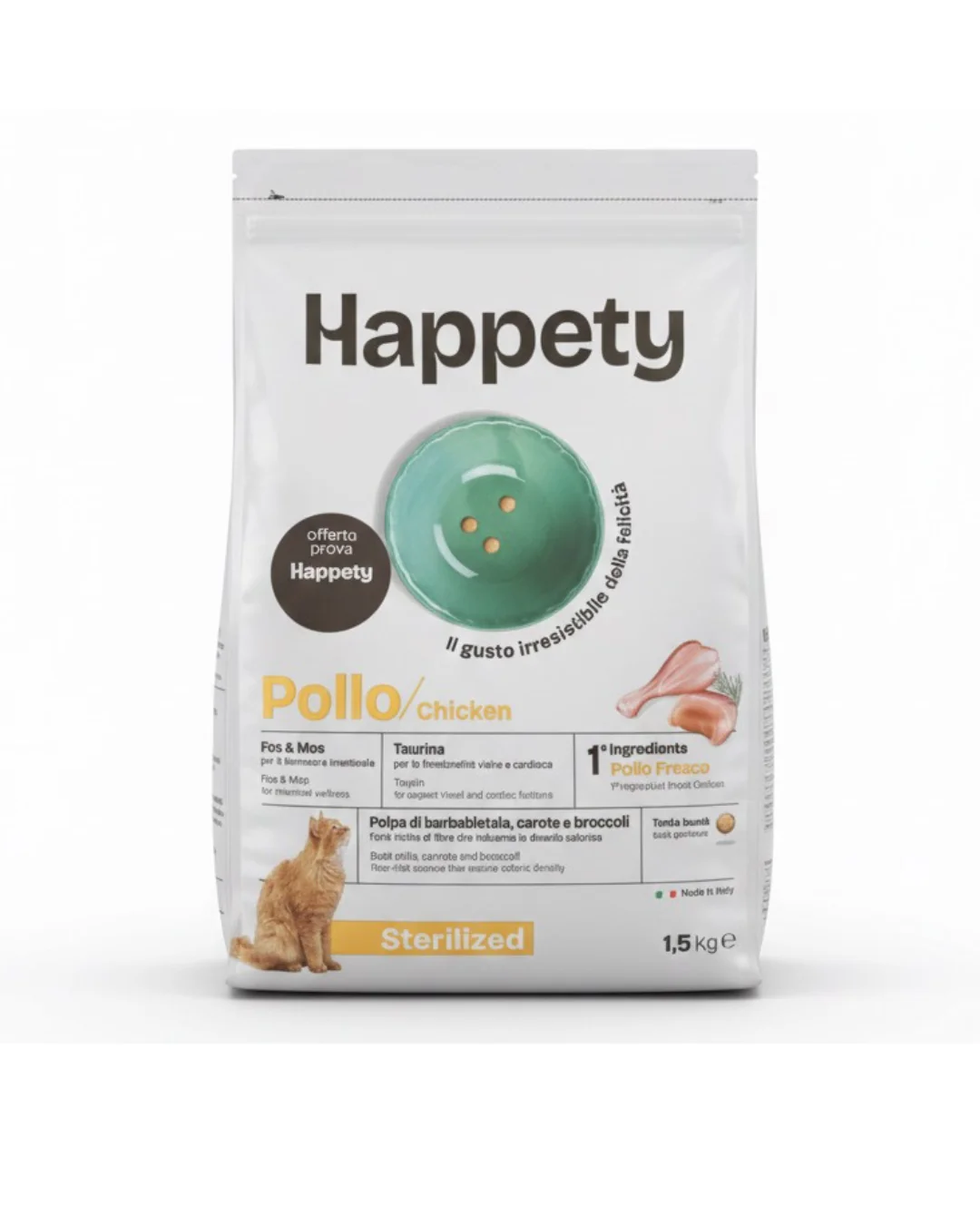 HAPPETY Cat Sterilized Pollo 300 gr