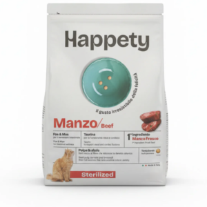 HAPPETY Cat Sterilized Manzo 1,5 kg