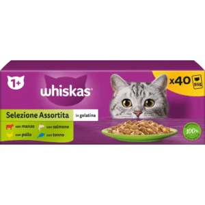 WHISKAS - Selezione Assortita Multipack 40 pz da 85 gr