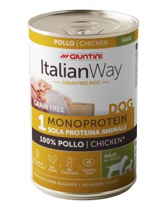 Italian Way DOG - Grain Free Monoprotein Adult All Breeds - Pollo 400 gr