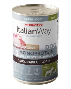 Italian Way DOG - Hypoallergenic Monoprotein Adult All Breeds - Capra 400 gr
