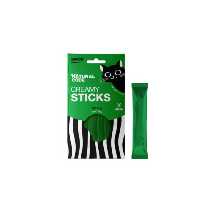 Natural Code Creamy Sticks Cat - Pollo 4 x 14 gr