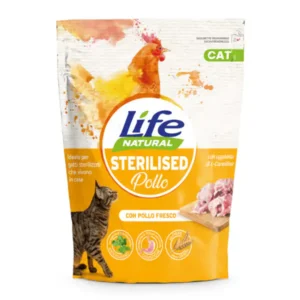 Life Cat Natural - Sterilised Low Grain - Pollo - 7,5 kg